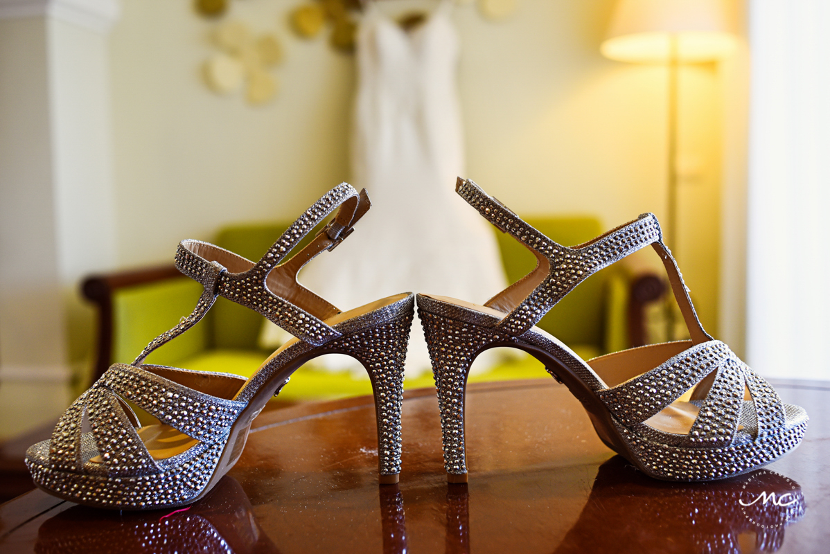 Bridal heels at Now Sapphire Riviera Cancun, Mexico. Martina Campolo Photography