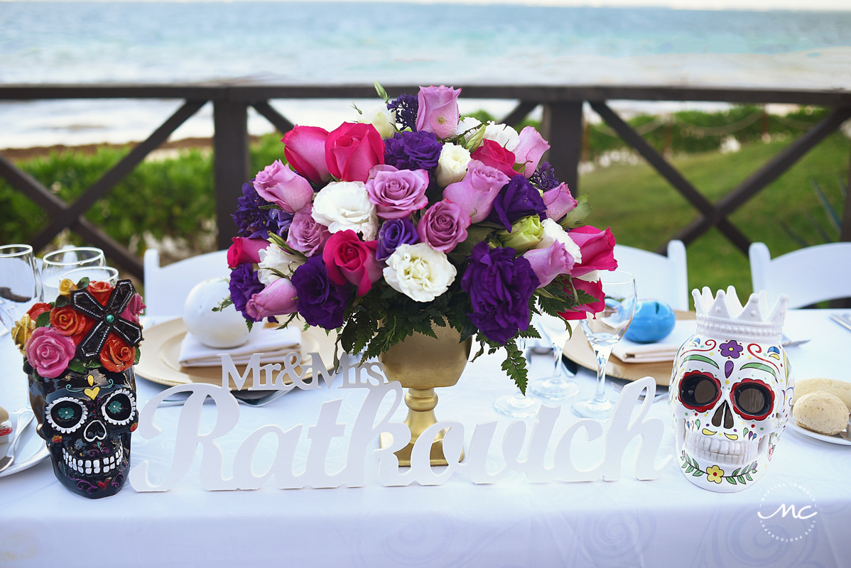 Mexican themed wedding reception at Now Sapphire Riviera Cancun, Mexico. Martina Campolo Photography