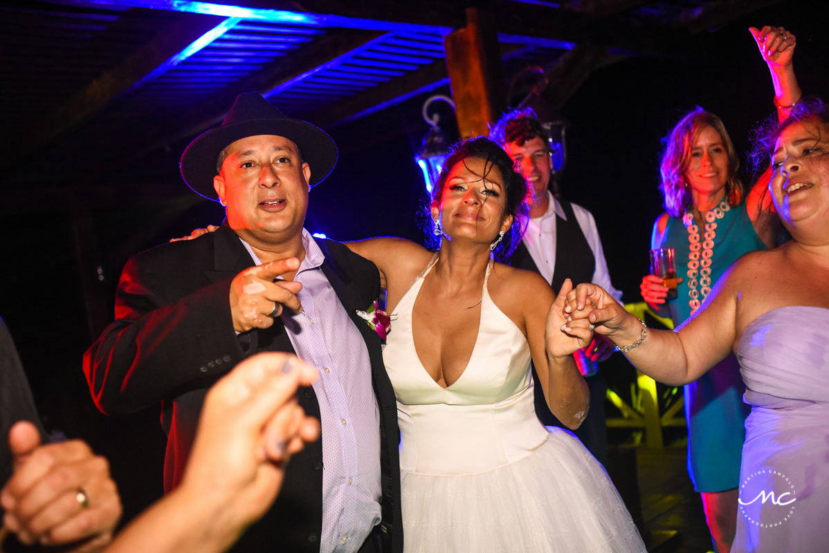 Now Sapphire Riviera Cancun wedding reception by Martina Campolo Photography