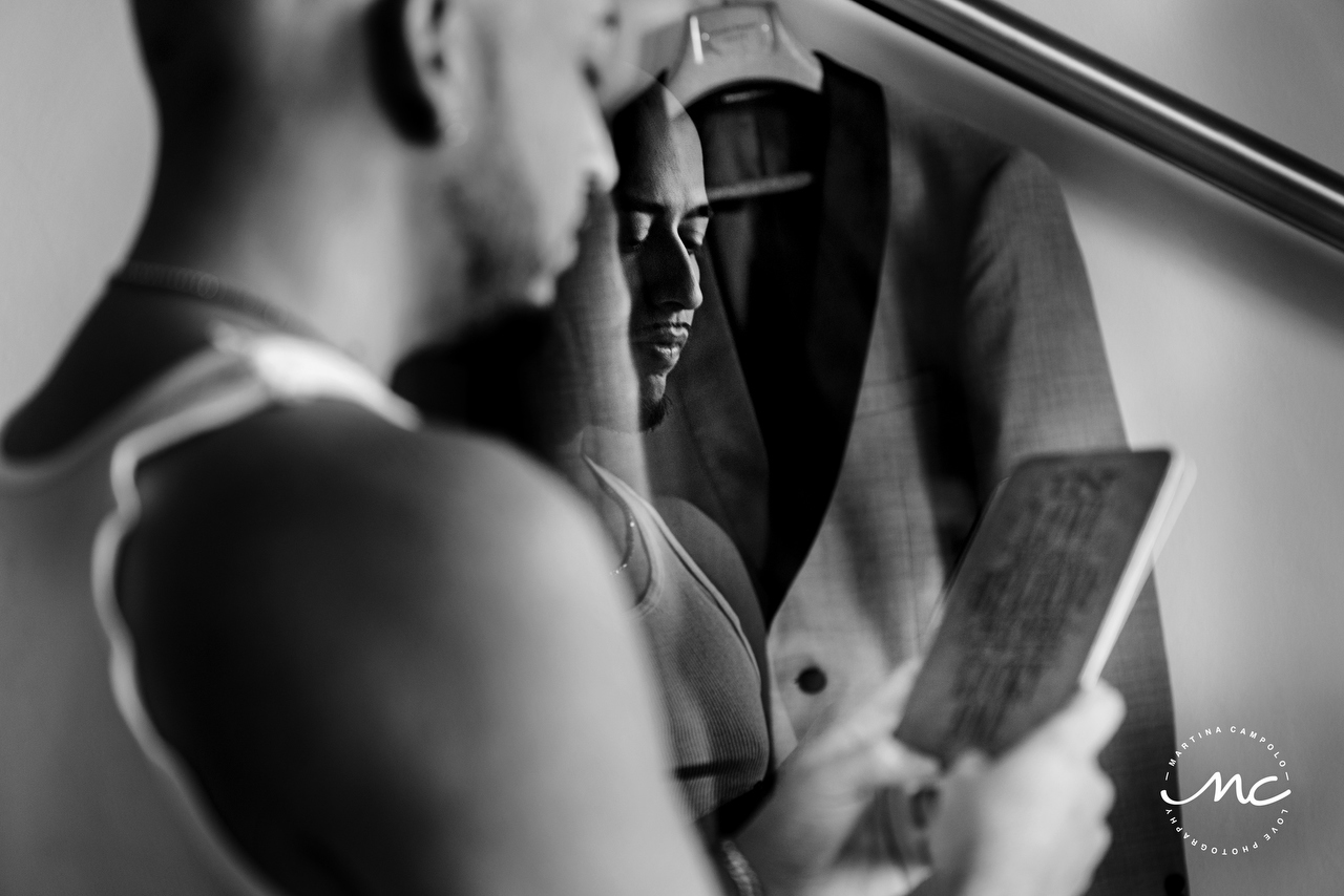 Getting Ready, Royalton Riviera Cancun Gay Wedding. Martina Campolo Photography