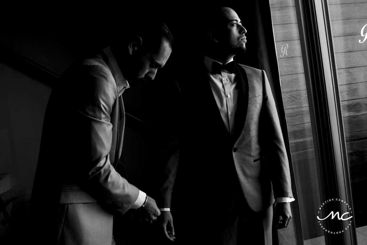 Getting Ready, Royalton Riviera Cancun LGBTQ Wedding. Martina Campolo Photography