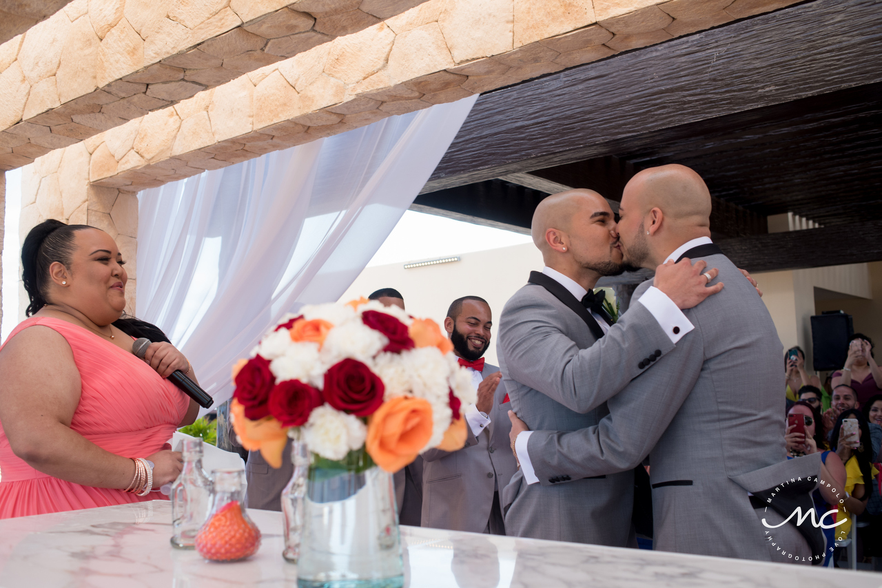 Gay Destination Wedding at Royalton Riviera Cancun. Martina Campolo Photography