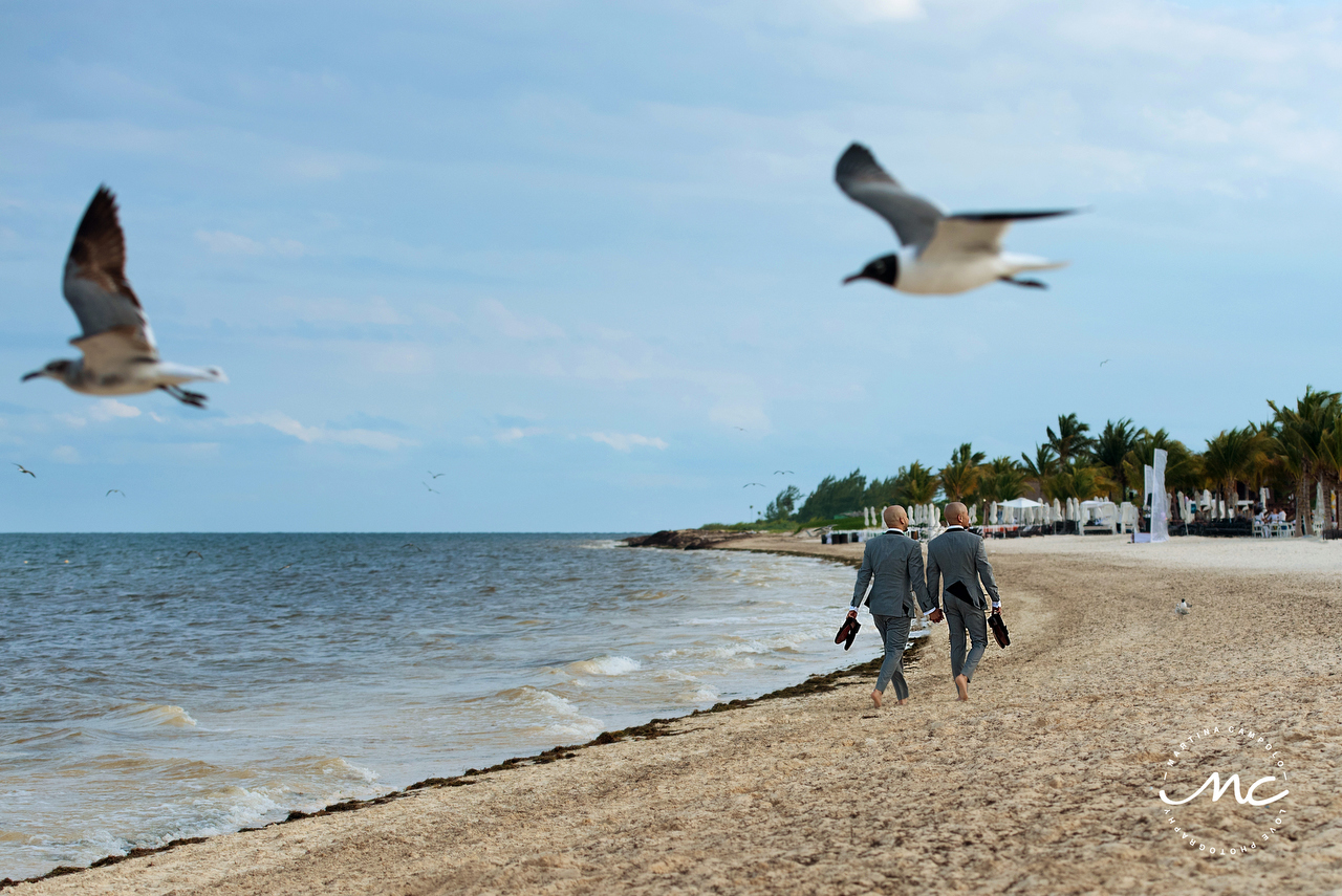 Gay Beach Destination Wedding at Royalton Riviera Cancun, Mexico. Martina Campolo Photography