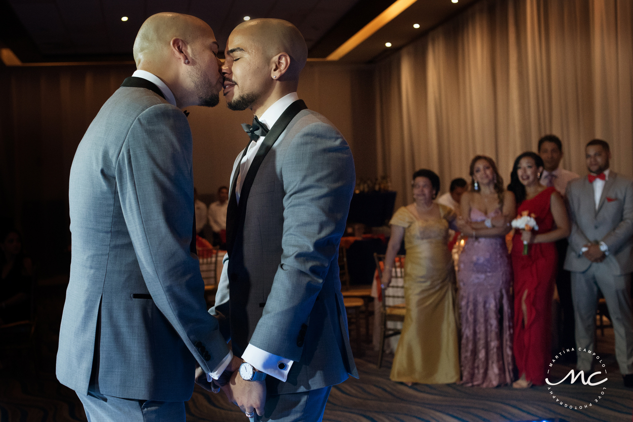 First Dance, Royalton Riviera Cancun Same Sex Wedding. Martina Campolo Photography