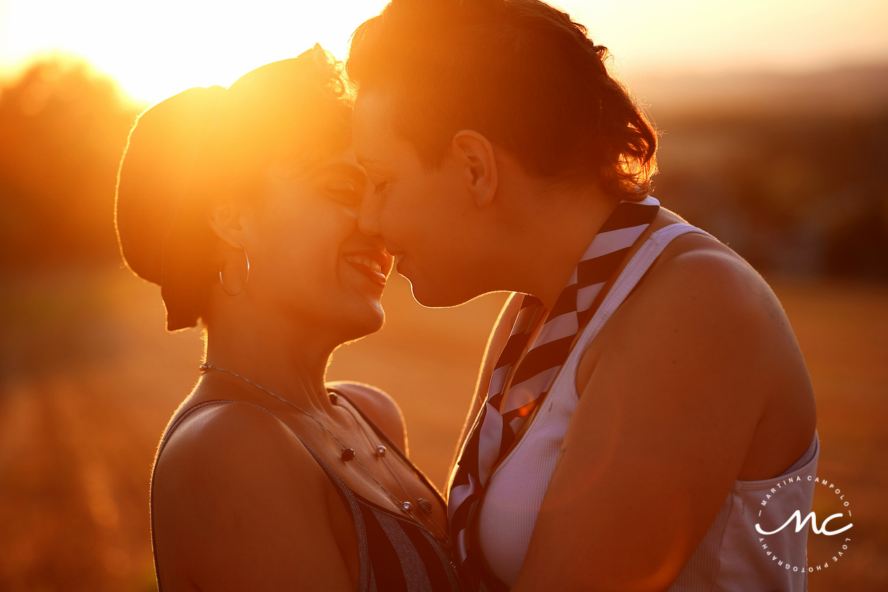 Same Sex Engagement Portraits at Sunset. Alessandria, Italy. Martina Campolo Photographer
