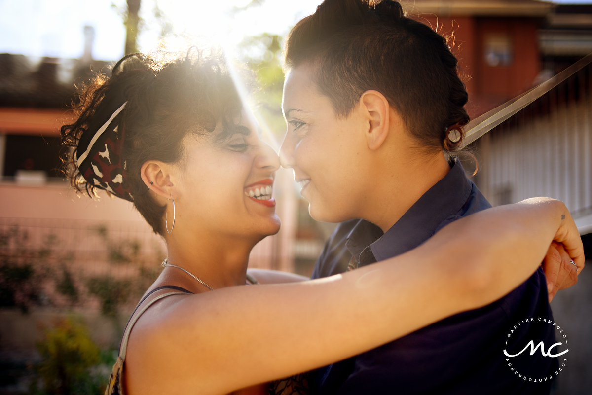 Engagement Portraits. Piazza Santa Maria de Castello, Alessandria, Italy. Martina Campolo