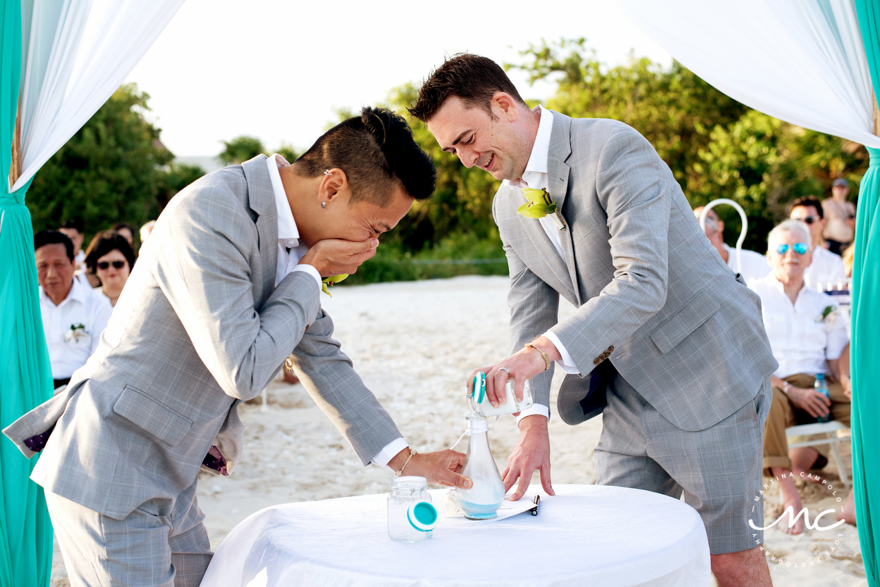 Gay Destination Wedding at Paradisus Playa del Carmen, MX. Martina Campolo Photographer
