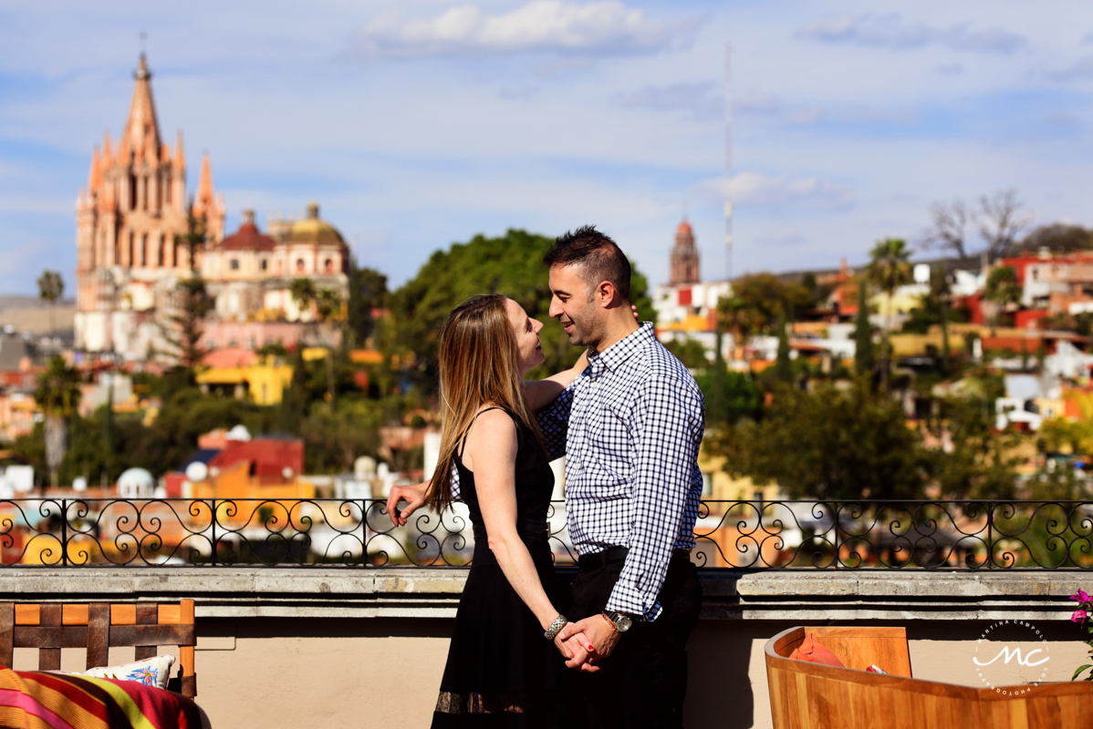 Rosewood San Miguel de Allende Engagement Session. Martina Campolo Photography