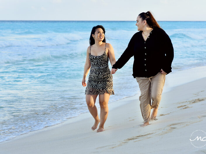 Surprise LGBTQ Wedding Proposal in Cancun Mexico by Martina Campolo Photography