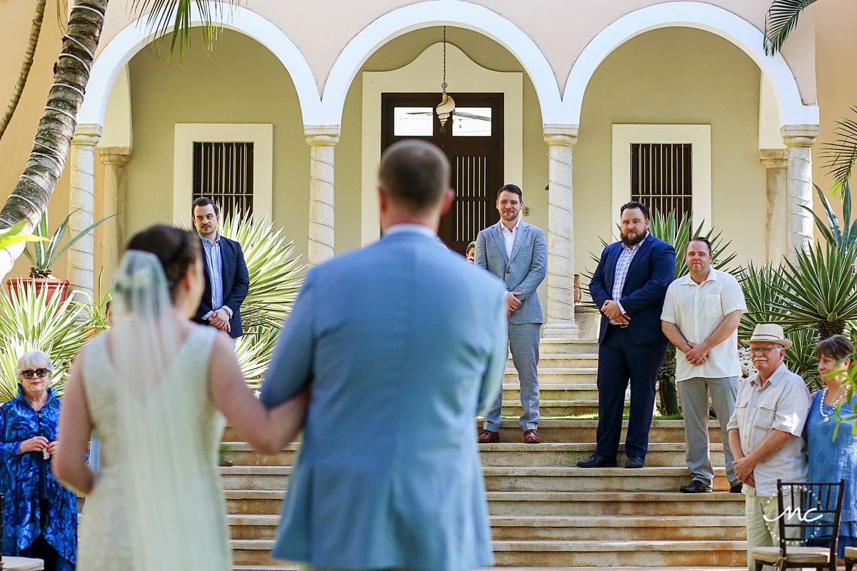 Here comes the bride. Hacienda del Mar destination wedding in Mexico by Martina Campolo Photography