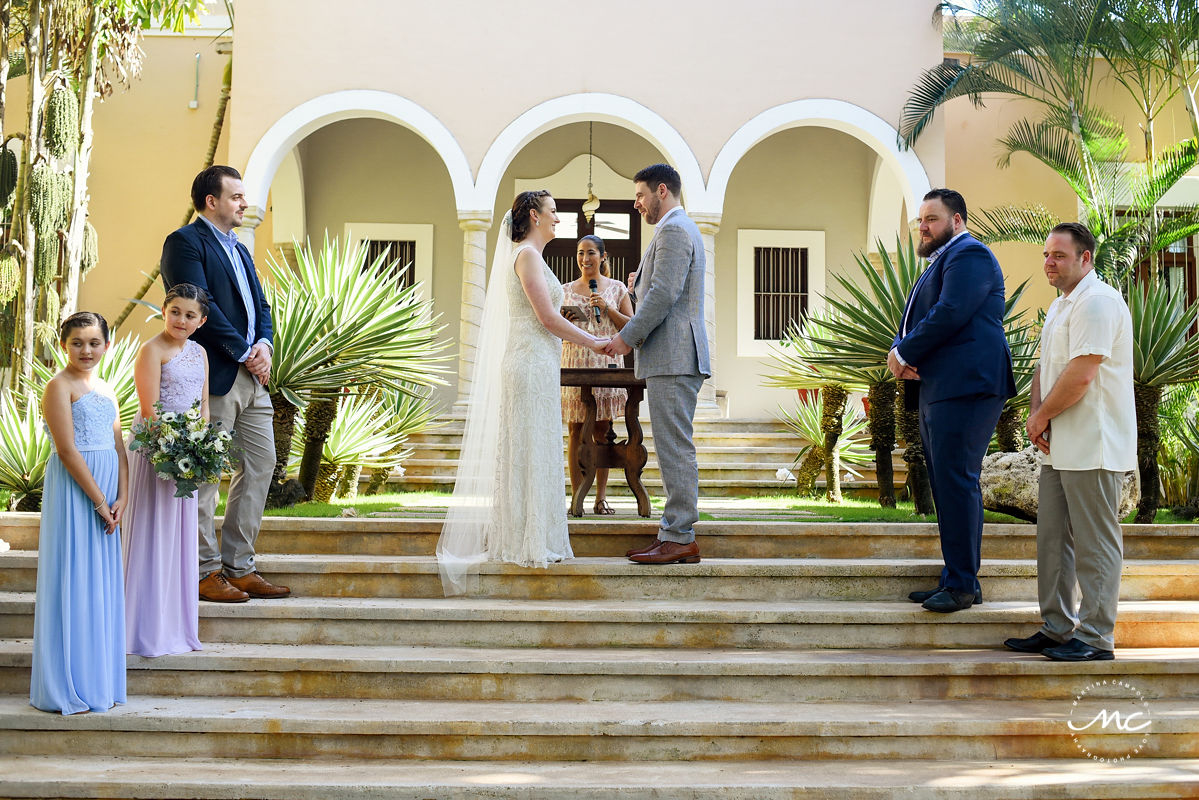 Garden luxury wedding at Hacienda del Mar, Riviera Maya, Mexico. Martina Campolo Photography