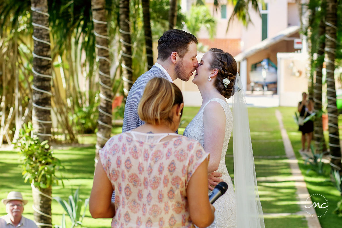 You may kiss the bride moment. Hacienda del Mar wedding in Mexico by Martina Campolo Photography