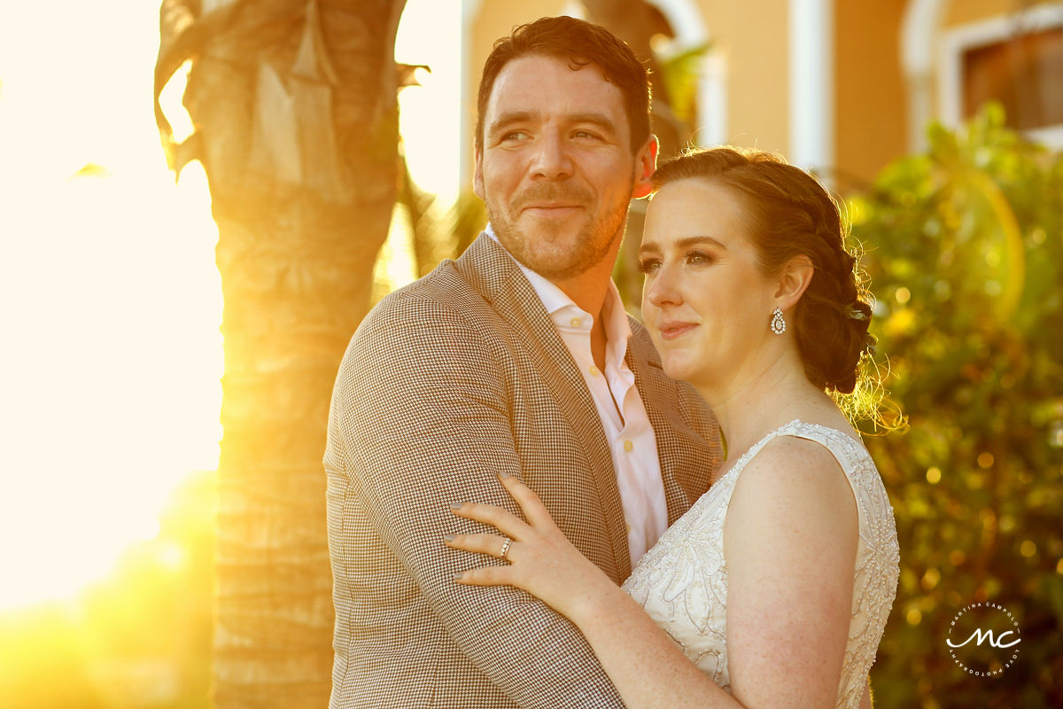 Bride and groom portraits at golden hour. Hacienda del Mar wedding in Mexico by Martina Campolo Photography